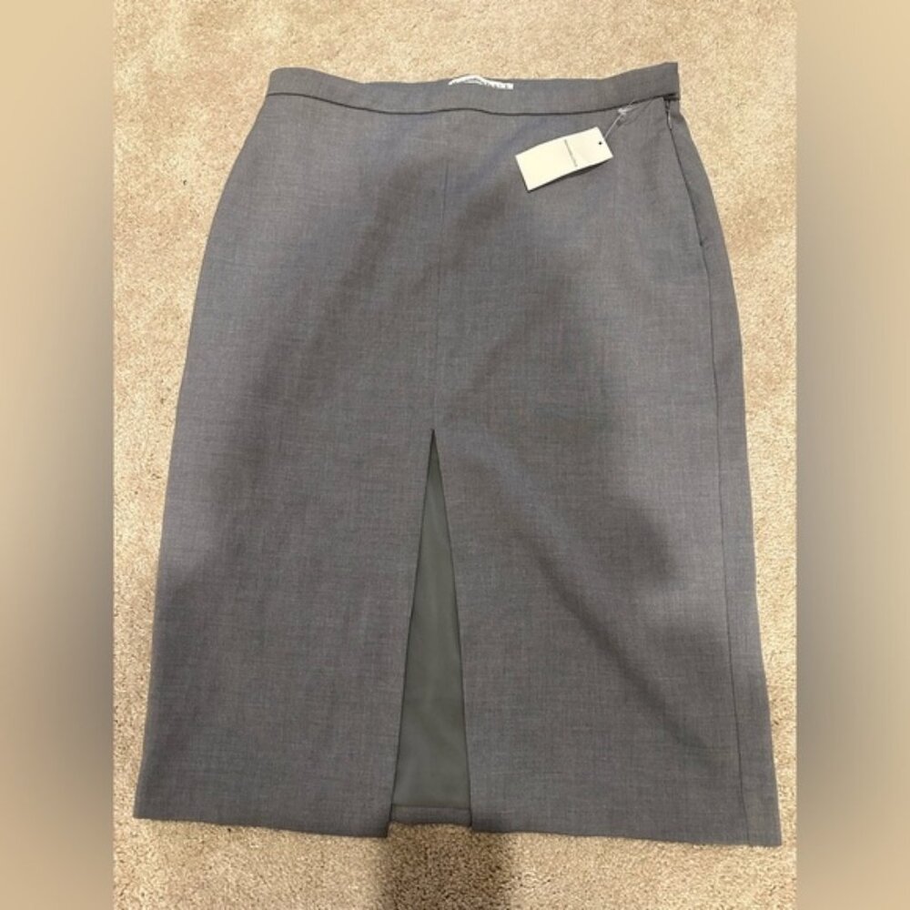 Abercrombie & Fitch Gray Midi Work Pencil skirt size small